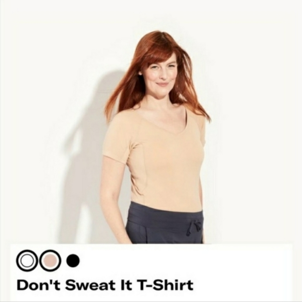 Knix Don’t Sweat it T-Shirt in Beige